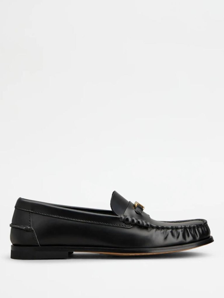 Tod's Leather Loafers It 37.5 Women